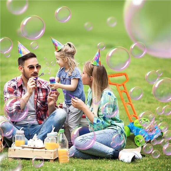 Bubble Lawn Mower for Toddlers 1-3 - Kids Outdoor Bubble Blower Machine - Picture 1 of 14